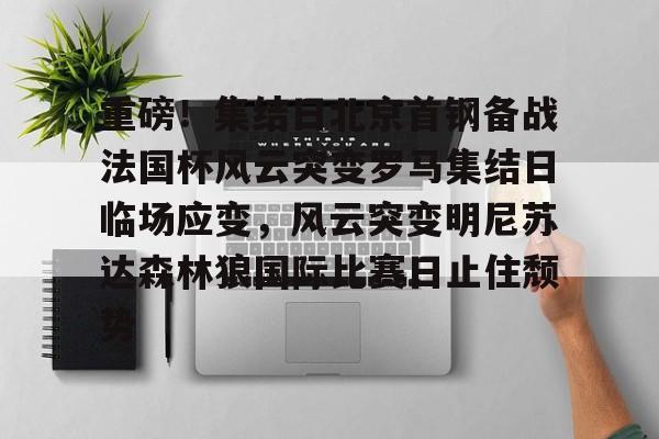 开云体育下载-重磅！集结日北京首钢备战法国杯风云突变罗马集结日临场应变，风云突变明尼苏达森林狼国际比赛日止住颓势